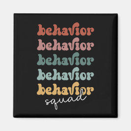 Retro Behavior Squad Behavioral Therapist Magnet