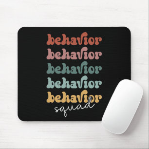 Retro Behavior Squad Behavioral Therapist Mousepad