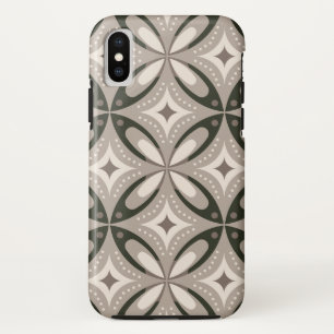 Retro Beige- und Brauntöne geometrische Formen Case-Mate iPhone Hülle