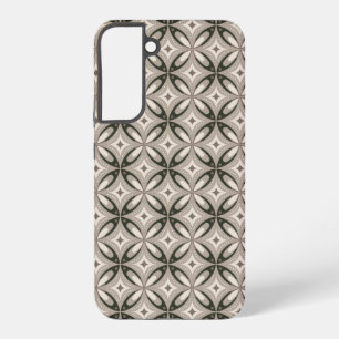 Retro Beige- und Brauntöne geometrischer Formen Samsung Galaxy Hülle