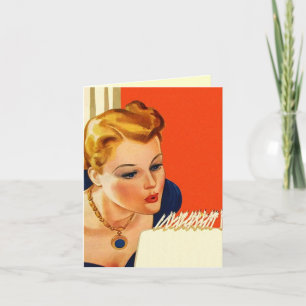 Retro Beled Phantastisch Birthday Sorry note card Karte