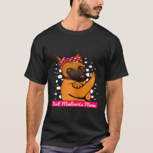 Retro Belgische Malinois-Mama T-Shirt