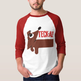 Retro belgisches Bierlogo-Hundeale T-Shirt