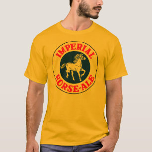 Retro belgisches Bierlogo Kaiserpferdeale T-Shirt