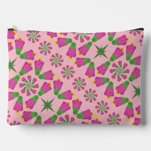 Retro-Bell-Blume-Mandalas Rosa Großer Beutel
