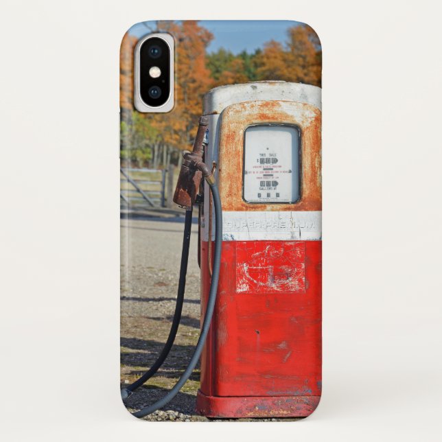 Retro-Benzinpumpe Case-Mate iPhone Hülle (Rückseite)