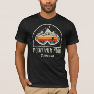 Retro-Berg Hoch über dem Berg T-Shirt