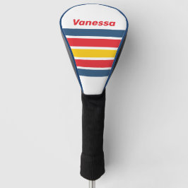 Retro-Berg mit Namensstreifen Golf Headcover