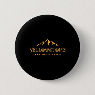 Retro Berg Yellowstone Nationalpark Wandern So Button