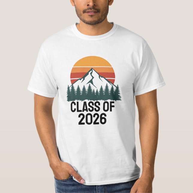 Retro-Bergabenteuer-Gipfel  T-Shirt (Vorderseite)