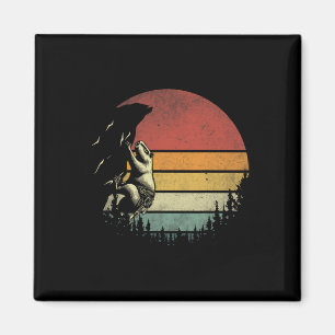 Retro-Bergsteiger Vintage Lustige Capyra Rock C Magnet