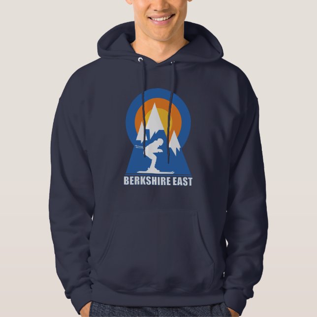 Retro Berkshire East Ski Mountain Sunset Hoodie