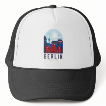 Retro Berlins Silhouette Deutschland 