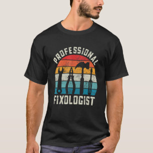 Retro Beruflich Fixologin Handyman Mechanic Ma T-Shirt