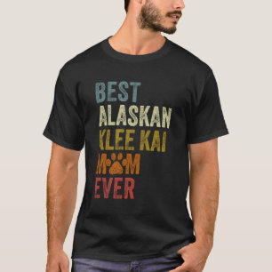 Retro Best Alaskan Klee Kai Mama Ever Dog Mama Mot T-Shirt