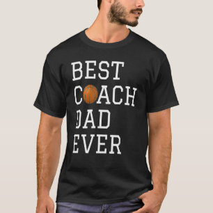 Retro Best Basketball Coach Vater je Coach Fath T-Shirt