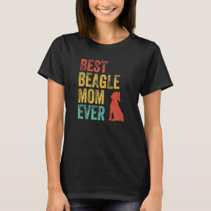 Retro Best Beagle Mama je Mama Dog Besitzer Vintag T-Shirt