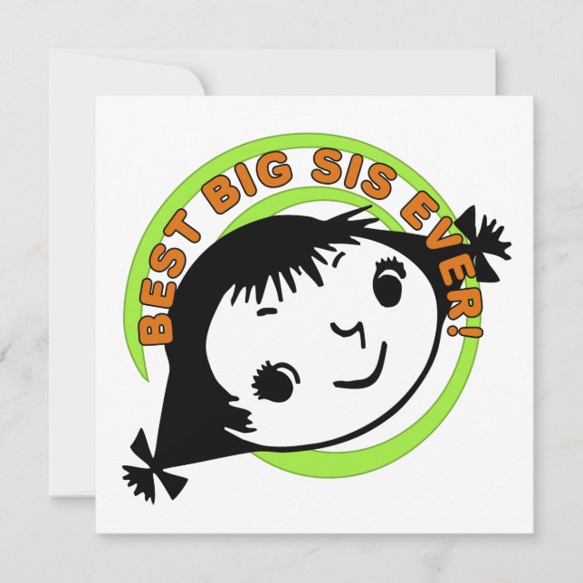 Retro Best Big Sister Ever (Vorderseite)