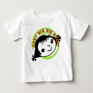 Retro Best Big Sister Ever Baby T-shirt