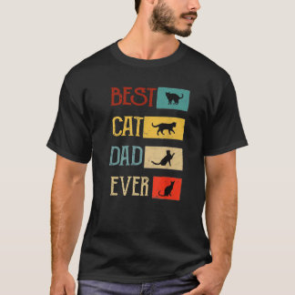 Retro Best Cat-Vater-Ever Cat-Owner, Cat-Lover Ges T-Shirt