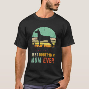 Retro Best Doberman Mama 70er Vintag Dog Mama Dog  T-Shirt