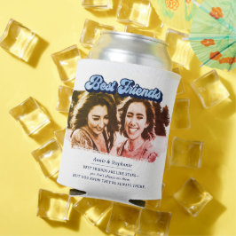 Retro Best Friends sind wie Stars Foto Dosenkühler