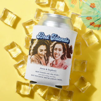 Retro Best Friends sind wie Stars Foto Dosenkühler