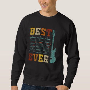 Retro Best Gitarre Vater Ever Funny Chords Bester  Sweatshirt