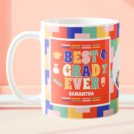 Retro Best Grad Foto Red Abschluss Kaffeetasse