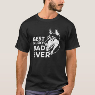 Retro Best Husky Vater Ever Sibirien Huskies T-Shirt