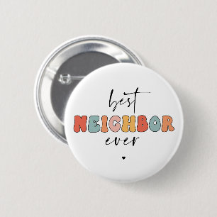 Retro Best Neighbour je Niedlich Button