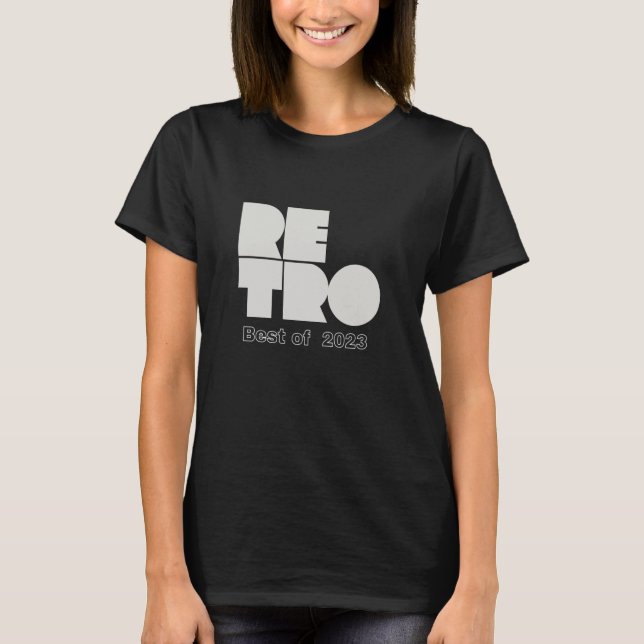 Retro Best of 2023 T-Shirt (Vorderseite)
