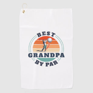 Retro Best Opa Par Custom Vaters Day Golfhandtuch