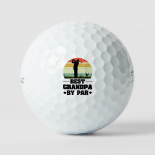 Retro Best Opa Par Golf   Großeltern Golfball