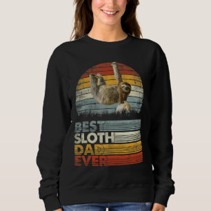 Retro Best Sloth Vater Ever Animals 13957 Sweatshirt