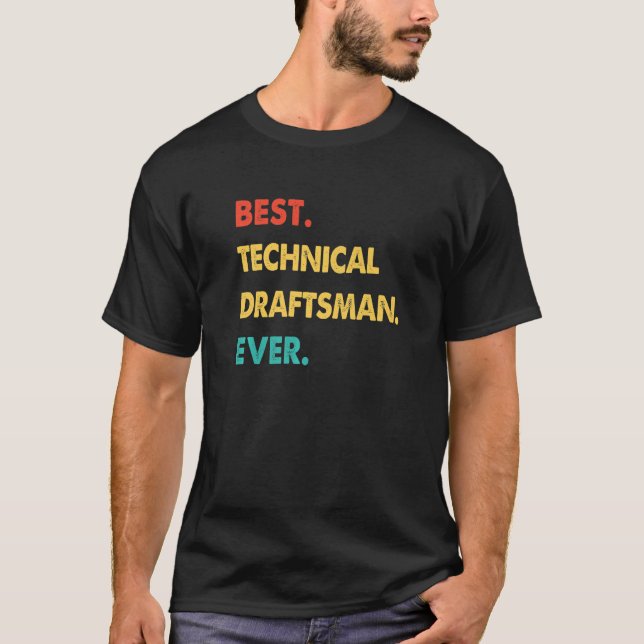 Retro Best Technical Verfasser(in) T-Shirt (Vorderseite)