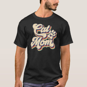 Retro beste Katzenmutter ever  Katzenmama Mutterta T-Shirt