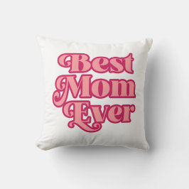 Retro Beste Mama je rosa Muttertagsgeschenk Kissen