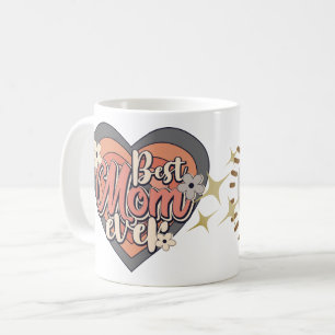 Retro Beste Mama überhaupt Schöne Kind Namens Widm Kaffeetasse