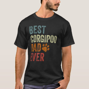 Retro Bester Corgipoo-Vater Aller Zeiten Corgipoo T-Shirt