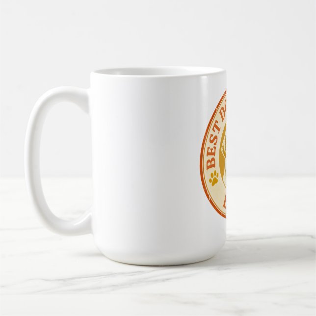 Retro Bester Hund Opa Aller Zeiten Labrador Kaffee Kaffeetasse (Links)