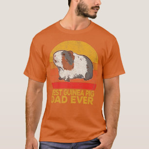 Retro Bester Meerschweinchen-Vater Aller Zeiten Wh T-Shirt