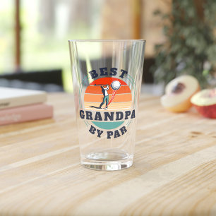 Retro Bester Opa By Par Zum Vatertag Glas