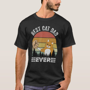Retro Bestes Katze-Vater-Ever-Shirt-Geschenke Lust T-Shirt