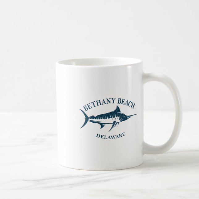 Retro Bethany Beach Delaware Vintages Fischerboot Kaffeetasse (Rechts)
