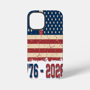 Retro Betsy Ross & 50-Sterne-Flagge 2026 Semiquinc iPhone 12 Mini Hülle