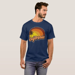 Retro beunruhigter Blick Kalifornien-Sonne T-Shirt