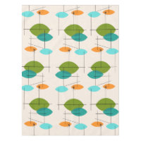 Retro bewegliche Muster-atomartischdecke