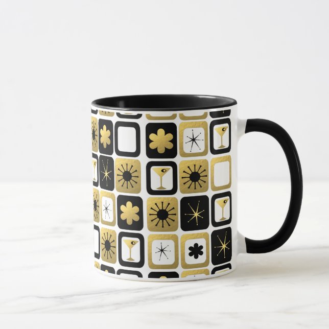 Retro bezaubernde GoldTasse Tasse (Rechts)