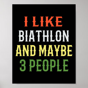 Retro Biathlon Design ist wie Biathlon und viellei Poster